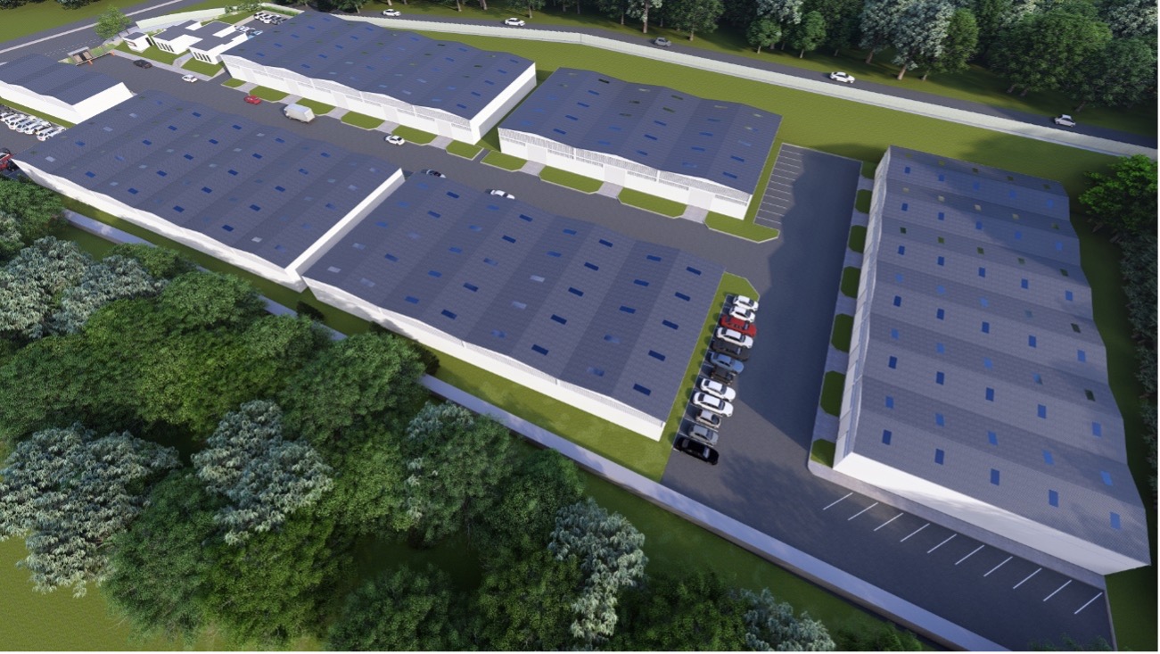 Condomínio de Galpões Camaçari — planned expansion rendering